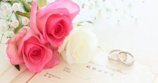 結婚指輪と結婚証明書